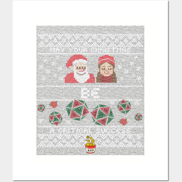 Critical Successful Christmas - Ugly Sweater Wall Art by KYFriedDice